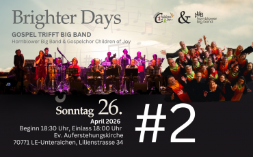 Konzert #2 Brighter Days – Gospel meets Big Band